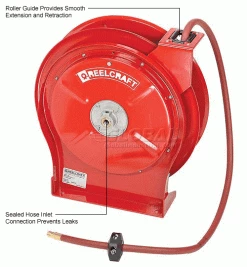Reelcraft 5650 OLP 3/8"x50' 300 PSI Premium Duty All Steel Spring Retractable Compact Hose Reel 25 Reelcraft 5650 OLP 3/8"x50' 300 PSI Premium Duty All Steel Spring Retractable Compact Hose Reel -Cord Reels Shop 237029 3wco