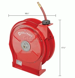 Reelcraft 5650 OLP 3/8"x50' 300 PSI Premium Duty All Steel Spring Retractable Compact Hose Reel 27 Reelcraft 5650 OLP 3/8"x50' 300 PSI Premium Duty All Steel Spring Retractable Compact Hose Reel -Cord Reels Shop 237029 dim