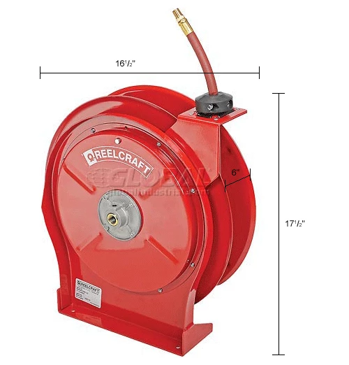 Reelcraft 5650 OLP 3/8"x50' 300 PSI Premium Duty All Steel Spring Retractable Compact Hose Reel 15 Reelcraft 5650 OLP 3/8"x50' 300 PSI Premium Duty All Steel Spring Retractable Compact Hose Reel - Image 13