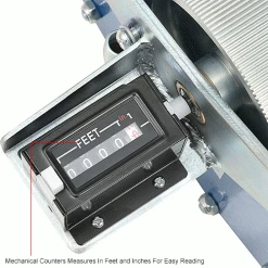 Global Industrial™ Heavy Duty Wire Meter Counter, 1/16" - 1" Capacity -Cord Reels Shop 320794IN 2wco