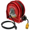 Reelcraft L 3030 123 3 Compact Steel Power Cord Reel, 15A, 12/3, 30' Cord w/ Single Receptacle -Cord Reels Shop 32310194