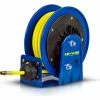 Coxreels LG-LP-320-HV 3/8" x 20' 300PSI Hi-Vis Compact Spring Retractable Low Pressure Hose Reel