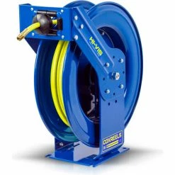 Coxreels TSH-N-350-HV 3/8"x50' 300PSI Hi-Vis Supreme Duty Spring Retractable Low Pressure Hose Reel