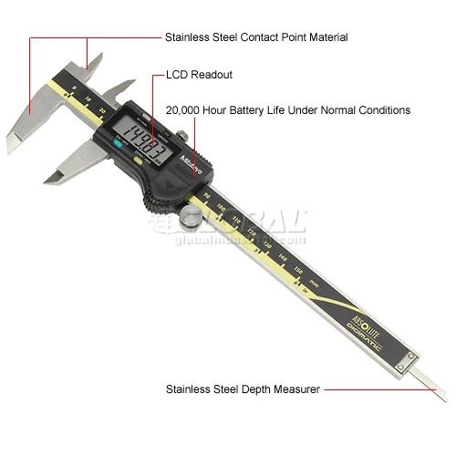 Mitutoyo 500-196-30 Digimatic 0-6''/150MM Stainless Steel Digital Caliper 9 Mitutoyo 500-196-30 Digimatic 0-6''/150MM Stainless Steel Digital Caliper - Image 7