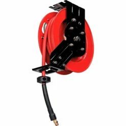 Global Industrial™ Spring Retractable Steel Hose Reel w/ 3/8" x 25'L Hose, 300 PSI -Cord Reels Shop 534172 05
