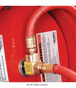 Global Industrial™ Spring Retractable Steel Hose Reel w/ 3/8" x 25'L Hose, 300 PSI -Cord Reels Shop 534172 4wco
