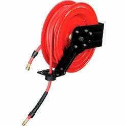 Global Industrial™ Spring Retractable Steel Hose Reel w/ 3/8" x 50'L Hose, 300 PSI -Cord Reels Shop 534173 04
