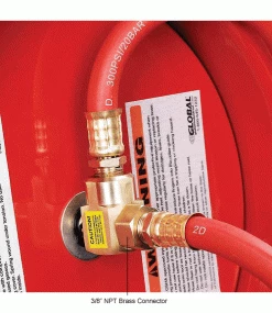 Global Industrial™ Spring Retractable Steel Hose Reel w/ 3/8" x 50'L Hose, 300 PSI -Cord Reels Shop 534173 4wco