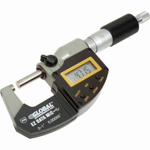 Global Industrial 0-1"/25.4MM Twin Force IP65 Digital Electronic & Analog Micrometer 3 Global Industrial 0-1"/25.4MM Twin Force IP65 Digital Electronic & Analog Micrometer