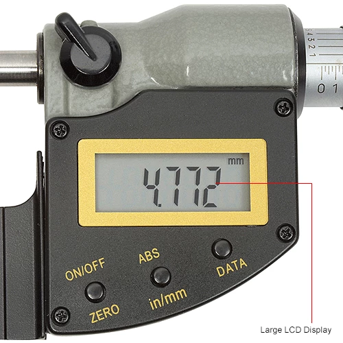 Global Industrial 0-1"/25.4MM Twin Force IP65 Digital Electronic & Analog Micrometer 11 Global Industrial 0-1"/25.4MM Twin Force IP65 Digital Electronic & Analog Micrometer - Image 9