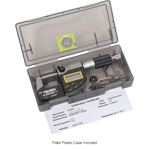 Global Industrial 0-1"/25.4MM Twin Force IP65 Digital Electronic & Analog Micrometer 12 Global Industrial 0-1"/25.4MM Twin Force IP65 Digital Electronic & Analog Micrometer - Image 10