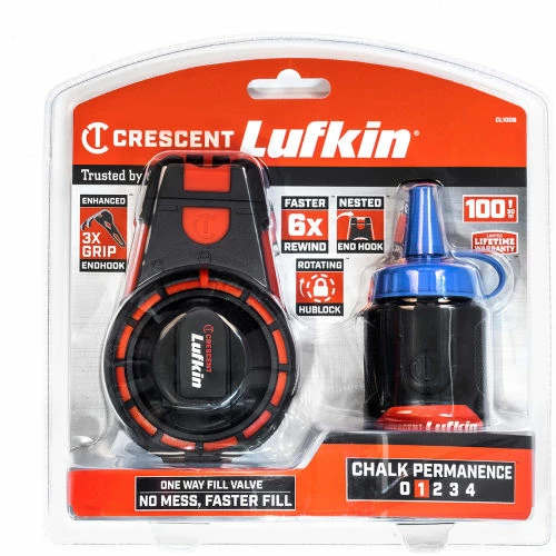 Crescent Lufkin® 100' Contractor Chalk & Reel, Blue Chalk 7 Crescent Lufkin® 100' Contractor Chalk & Reel, Blue Chalk - Image 5