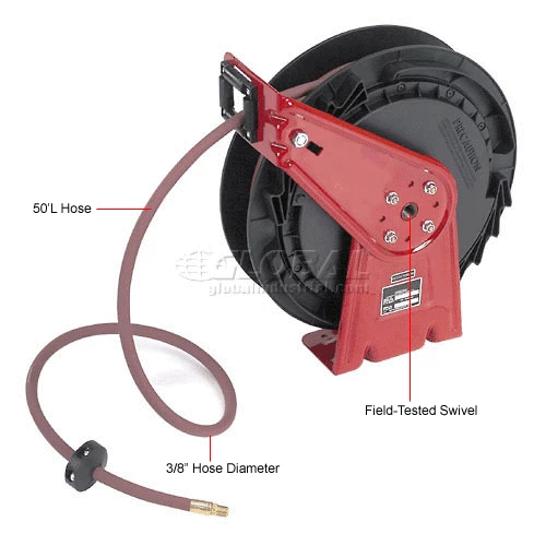 Reelcraft RT650-OLP 3/8"x 50' 300 PSI Medium Duty Low Pressure Spring Retractable Hose Reel 11 Reelcraft RT650-OLP 3/8"x 50' 300 PSI Medium Duty Low Pressure Spring Retractable Hose Reel - Image 9