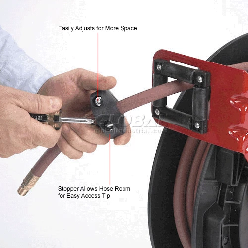 Reelcraft RT450-OLP 1/4"x 50' 300 PSI Medium Duty Low Pressure Spring Retractable Hose Reel 12 Reelcraft RT450-OLP 1/4"x 50' 300 PSI Medium Duty Low Pressure Spring Retractable Hose Reel - Image 10