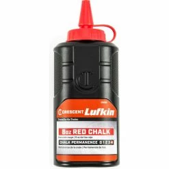 Crescent Lufkin® Chalk Refill, 8 Oz, Red - Pkg Qty 4