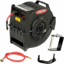 Legacy™ L8310 3/8"x 100' 350 PSI Enclosed Chassis Spring Retractable Composite Hose Reel -Cord Reels Shop B105553 02