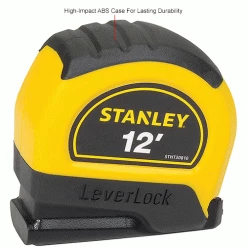 Stanley® Leverlock® STHT30810 Tape Rule 1/2" X 12' Tape Measure -Cord Reels Shop B2199555IN 3wco