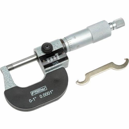 Fowler 52-224-001-1 0-1" Mechanical Outside Micrometer W/Digital Counter & Ratchet Stop Thimble 4 Fowler 52-224-001-1 0-1" Mechanical Outside Micrometer W/Digital Counter & Ratchet Stop Thimble - Image 2