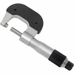 Fowler 52-229-201-0 0-1" Mechanical Outside Micrometer W/ Ratchet Friction Thimble -Cord Reels Shop B228423 02