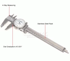 Fowler 52-008-007-01 0-6" Dial Caliper W/White Dial -Cord Reels Shop B228429 1wco