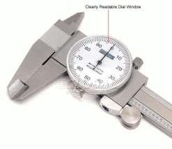 Fowler 52-008-007-01 0-6" Dial Caliper W/White Dial -Cord Reels Shop B228429 2wco