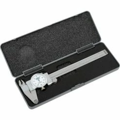 Fowler 52-008-706-0 0-6" Shockproof Dial Caliper W/White Dial -Cord Reels Shop B228433 02