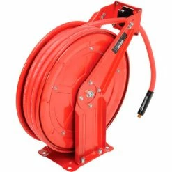 Florida Pneumatic 6801 3/8"x50' 300 PSI Spring Retractable Low Pressure Steel Hose Reel 14 Florida Pneumatic 6801 3/8"x50' 300 PSI Spring Retractable Low Pressure Steel Hose Reel -Cord Reels Shop B236307 02