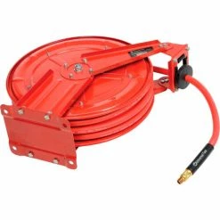 Florida Pneumatic 6801 3/8"x50' 300 PSI Spring Retractable Low Pressure Steel Hose Reel 15 Florida Pneumatic 6801 3/8"x50' 300 PSI Spring Retractable Low Pressure Steel Hose Reel -Cord Reels Shop B236307 03