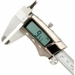 General Tools 147 0-6''/150MM Fractional Extra Large Easy-Read Display Stainless Digital Caliper -Cord Reels Shop B249823 02