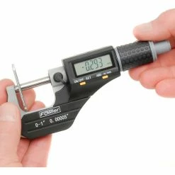 Fowler Xtra Value 0-1"/25.4MM IP54 Digital Micrometer Data Output & Ratchet Stop Thimble -Cord Reels Shop B476725 08