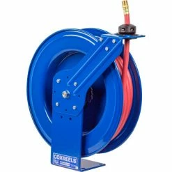 Coxreels SH-N-450 1/2"x50' 300 PSI Heavy Duty Spring Retractable Low Pressure Hose Reel