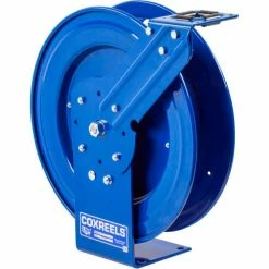 Coxreels P-LPL-350 3/8"x50' 300 PSI Spring Retractable Low Pressure Steel Hose Reel