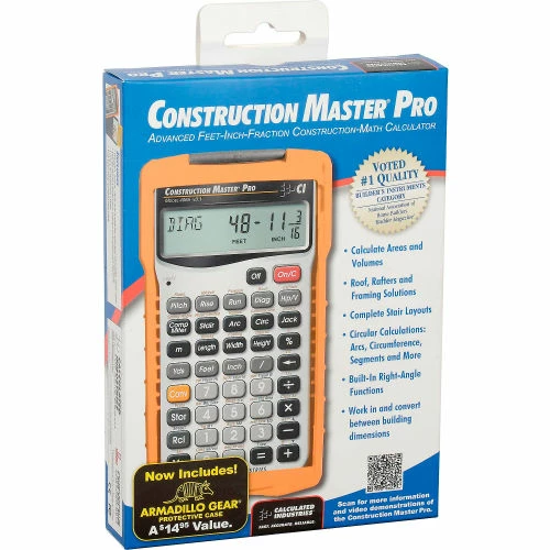 Calculated Industries Construction Master Pro - Advanced Construction-Math Feet-Inch-Fraction and Metric Calculator 7 Calculated Industries Construction Master Pro - Advanced Construction-Math Feet-Inch-Fraction and Metric Calculator - Image 5