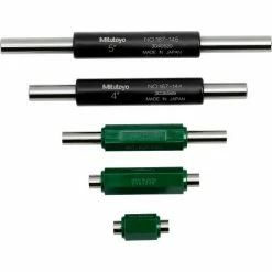 Mitutoyo 104-137 0-6" 12 Piece Interchangeable Anvil Mechanical Micrometer -Cord Reels Shop B611356 03