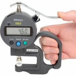 Mitutoyo 547-500S 0-.47" / 0-12MM Digimatic Digital Thickness Gage (.005" Resolution) -Cord Reels Shop B611447 02