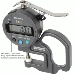Mitutoyo 547-500S 0-.47" / 0-12MM Digimatic Digital Thickness Gage (.005" Resolution) -Cord Reels Shop B611447 2wco