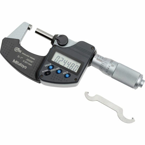 Mitutoyo 293-348-30 Digimatic 0-1"/25.4MM IP65 Digital Micrometer W/Ratchet Friction Thimble 3 Mitutoyo 293-348-30 Digimatic 0-1"/25.4MM IP65 Digital Micrometer W/Ratchet Friction Thimble