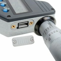 Mitutoyo 342-371-30 Digimatic 0-.8"/20MM Crimp Height Micrometer Data Output & Ratchet Stop Thimble -Cord Reels Shop B611568 05