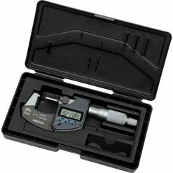Mitutoyo C293-340-30 Digimatic 0-1"/25.4MM Fast Measure IP65 Digital Micrometer W/Long Form Cert. -Cord Reels Shop B611786C 02