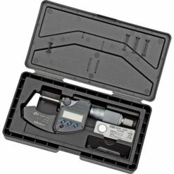 Mitutoyo 293-340-30 Digimatic 0-1"/25.4MM Fast Measure IP65 Digital Micrometer Ratchet Stop Thimble -Cord Reels Shop B611786 02