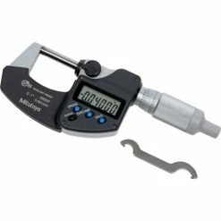 Mitutoyo 293-344-30 Digimatic 0-1"/25.4MM IP65 Digital Micrometer W/Ratchet Friction Thimble