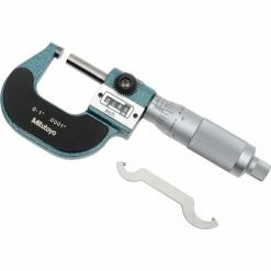 Mitutoyo 193-211 0-1" Mechanical Outside Micrometer W/Digital Counter & Ratchet Friction Thimble