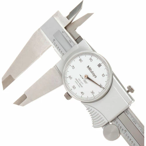 Mitutoyo 505-746 0-12" Dial Caliper W/White Dial 4 Mitutoyo 505-746 0-12" Dial Caliper W/White Dial - Image 2