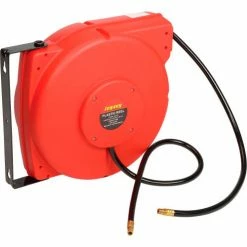 Legacy™ L8250 3/8"x50' 300 PSI Enclosed Chassis Spring Retractable Plastic Air Hose Reel