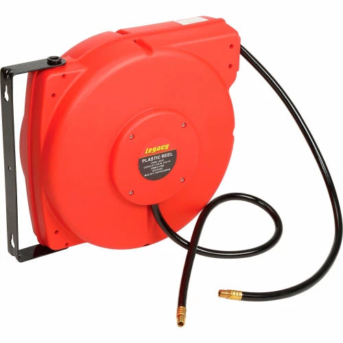 Legacy™ L8250 3/8"x50' 300 PSI Enclosed Chassis Spring Retractable Plastic Air Hose Reel 3 Legacy™ L8250 3/8"x50' 300 PSI Enclosed Chassis Spring Retractable Plastic Air Hose Reel