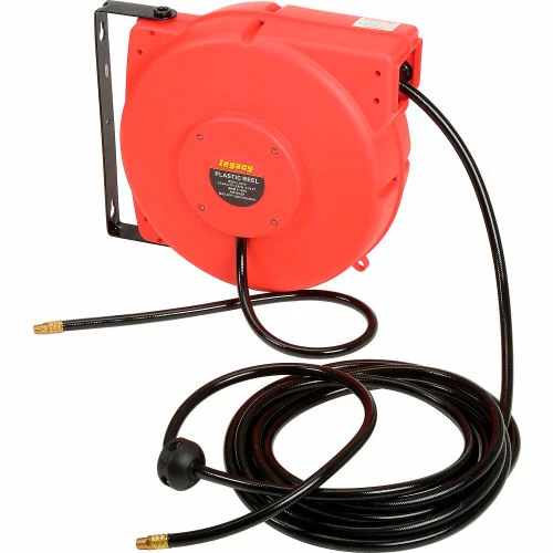 Legacy™ L8250 3/8"x50' 300 PSI Enclosed Chassis Spring Retractable Plastic Air Hose Reel 4 Legacy™ L8250 3/8"x50' 300 PSI Enclosed Chassis Spring Retractable Plastic Air Hose Reel - Image 2
