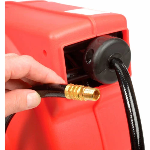 Legacy™ L8250 3/8"x50' 300 PSI Enclosed Chassis Spring Retractable Plastic Air Hose Reel 6 Legacy™ L8250 3/8"x50' 300 PSI Enclosed Chassis Spring Retractable Plastic Air Hose Reel - Image 4