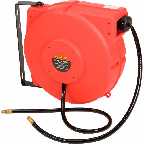 Legacy™ L8250 3/8"x50' 300 PSI Enclosed Chassis Spring Retractable Plastic Air Hose Reel 8 Legacy™ L8250 3/8"x50' 300 PSI Enclosed Chassis Spring Retractable Plastic Air Hose Reel - Image 6