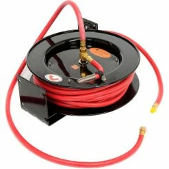 Legacy™ L8611 Workforce 3/8"x50' 300 PSI Spring Retractable Low Pressure Steel Hose Reel -Cord Reels Shop B644229 02