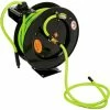 Legacy™ L8611FZ 3/8"x50' 300 PSI Spring Retractable Steel Air Hose Reel W/ Flexzilla Hose